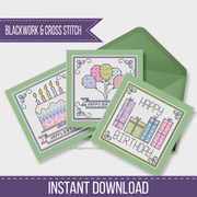 Pastel Birthday Card Set
