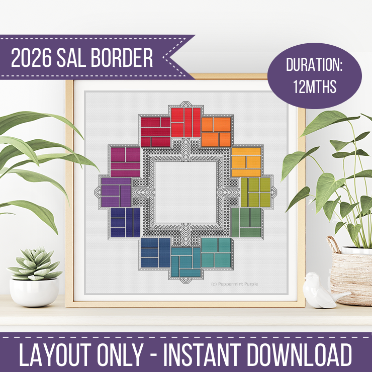 2026 SAL - Woven Centre Stage 2026 SAL-Border by Peppermint Purple