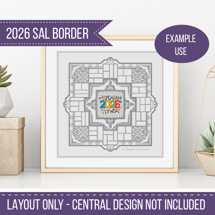 2026 SAL - Geometrica Centre Stage 2026 SAL-Border by Peppermint Purple