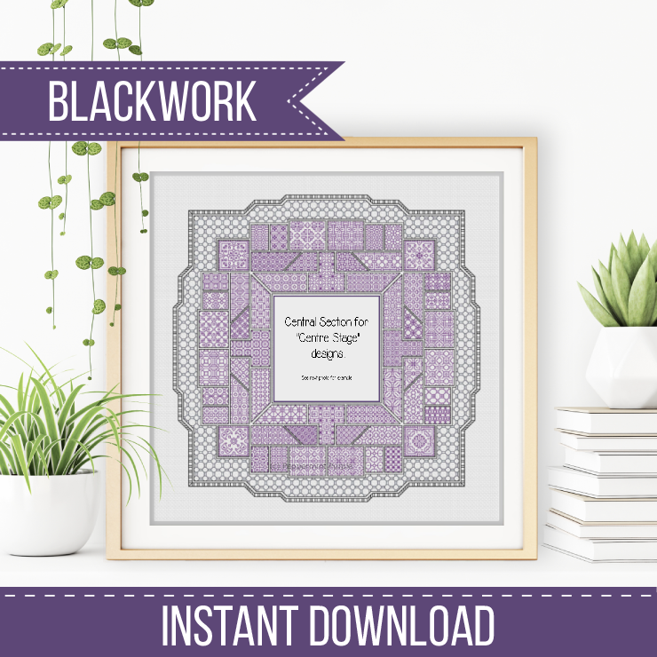 Centre Stage - 2025 Illusio Blackwork Pattern by Peppermint Purple