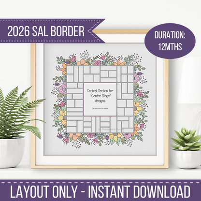 2026 SAL - Floral Centre Stage 2026 SAL-Border by Peppermint Purple