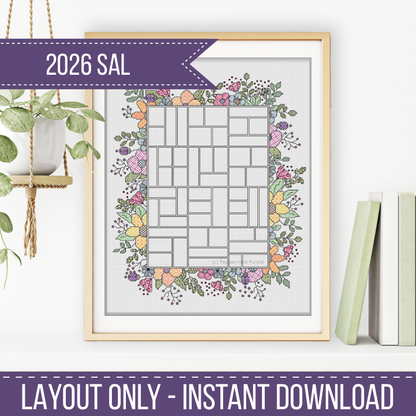 2026 SAL - Floral Border 2026 SAL-Border by Peppermint Purple