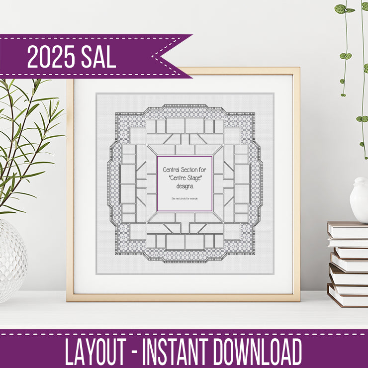 2025 SAL - Centre Section Illusio Border 2025 SAL-Border by Peppermint Purple