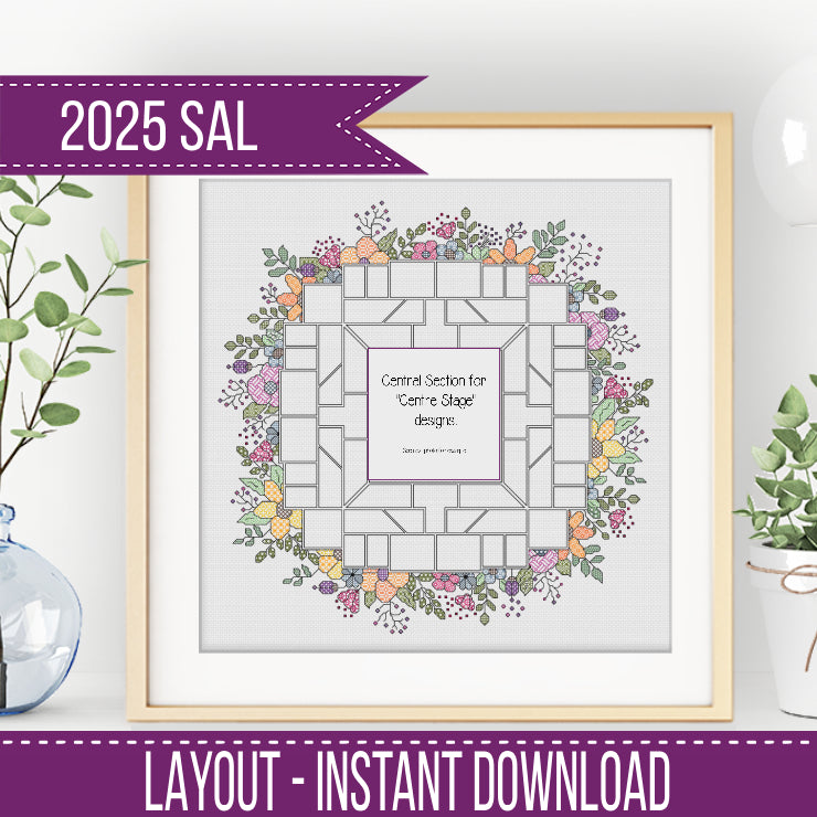 2025 SAL - Centre Section Floral Border 2025 SAL-Border by Peppermint Purple