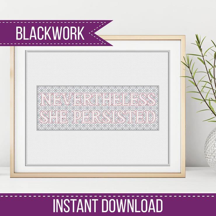 Nevertheless Blackwork - Blackwork Patterns & Cross Stitch by Peppermint Purple