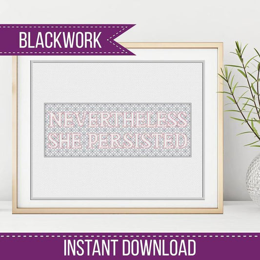 Nevertheless Blackwork - Blackwork Patterns & Cross Stitch by Peppermint Purple