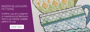 Dutch Tile Coasters; Blackwork PDF Pattern - by Peppermint Purple