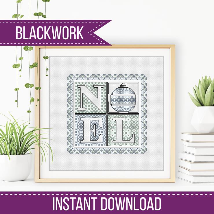 Noel - Blackwork Patterns & Cross Stitch by Peppermint Purple