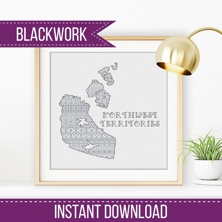 Northwest Territories - Blackwork Patterns & Cross Stitch by Peppermint Purple