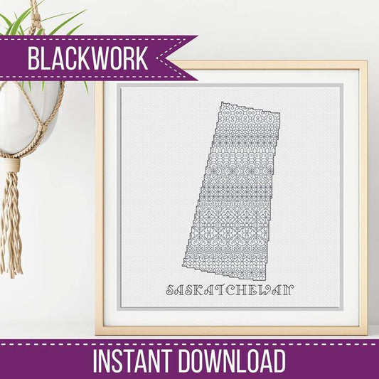 Sasketchewan - Blackwork Patterns & Cross Stitch by Peppermint Purple