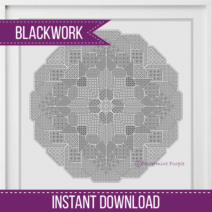 Savitas - Blackwork Patterns & Cross Stitch by Peppermint Purple
