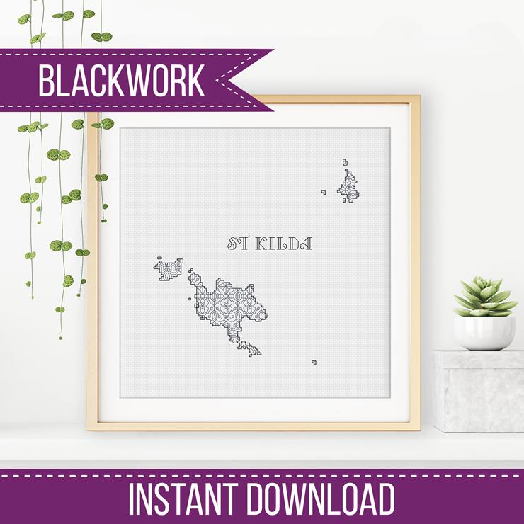 St Kilda Blackwork - Blackwork Patterns & Cross Stitch by Peppermint Purple