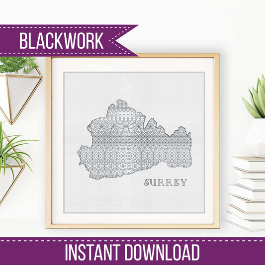 Surrey Blackwork - Blackwork Patterns & Cross Stitch by Peppermint Purple
