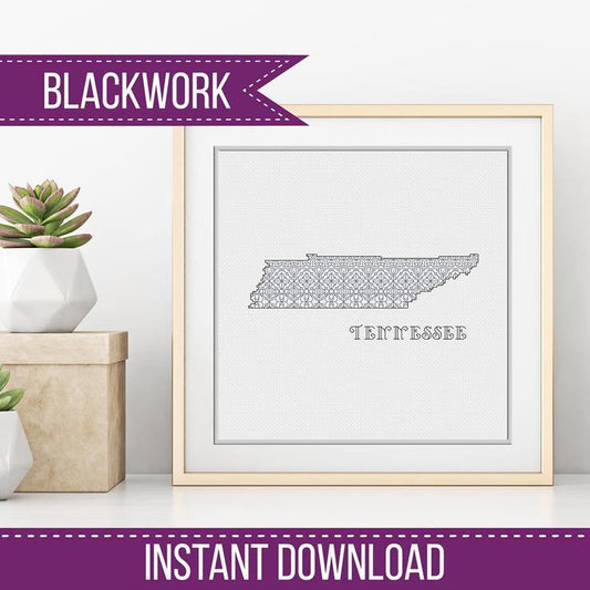 Tennessee Blackwork - Blackwork Patterns & Cross Stitch by Peppermint Purple