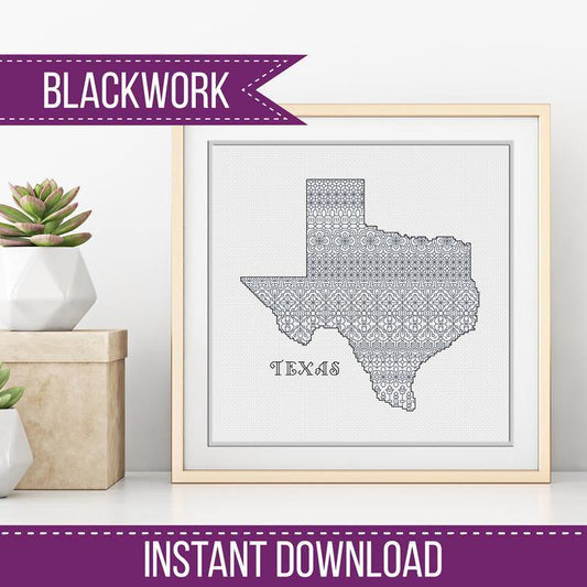Texas Blackwork - Blackwork Patterns & Cross Stitch by Peppermint Purple