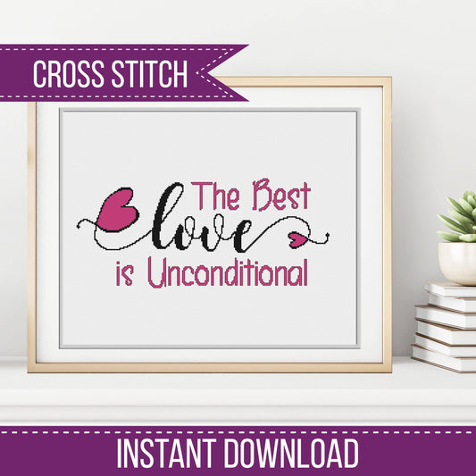 The Best Love - Blackwork Patterns & Cross Stitch by Peppermint Purple