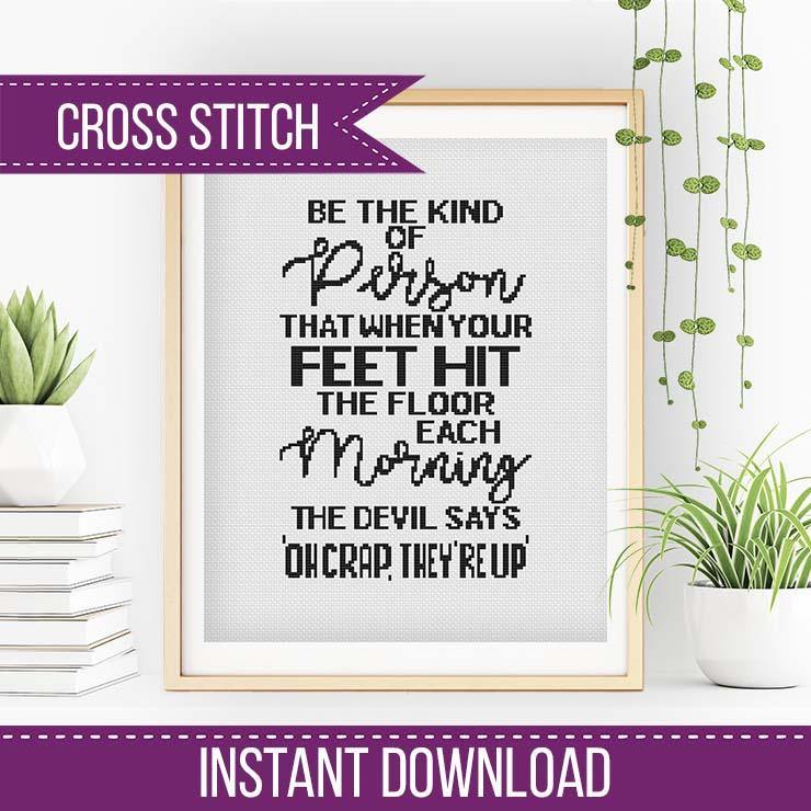 The Devil Says - Blackwork Patterns & Cross Stitch by Peppermint Purple