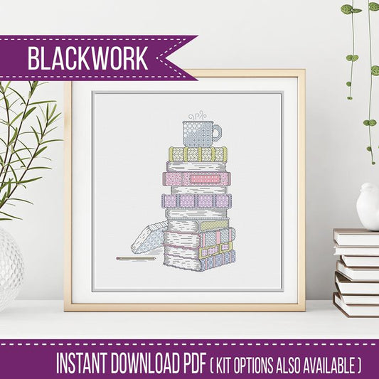 Time To Relax - Blackwork Books - Blackwork Patterns & Cross Stitch by Peppermint Purple