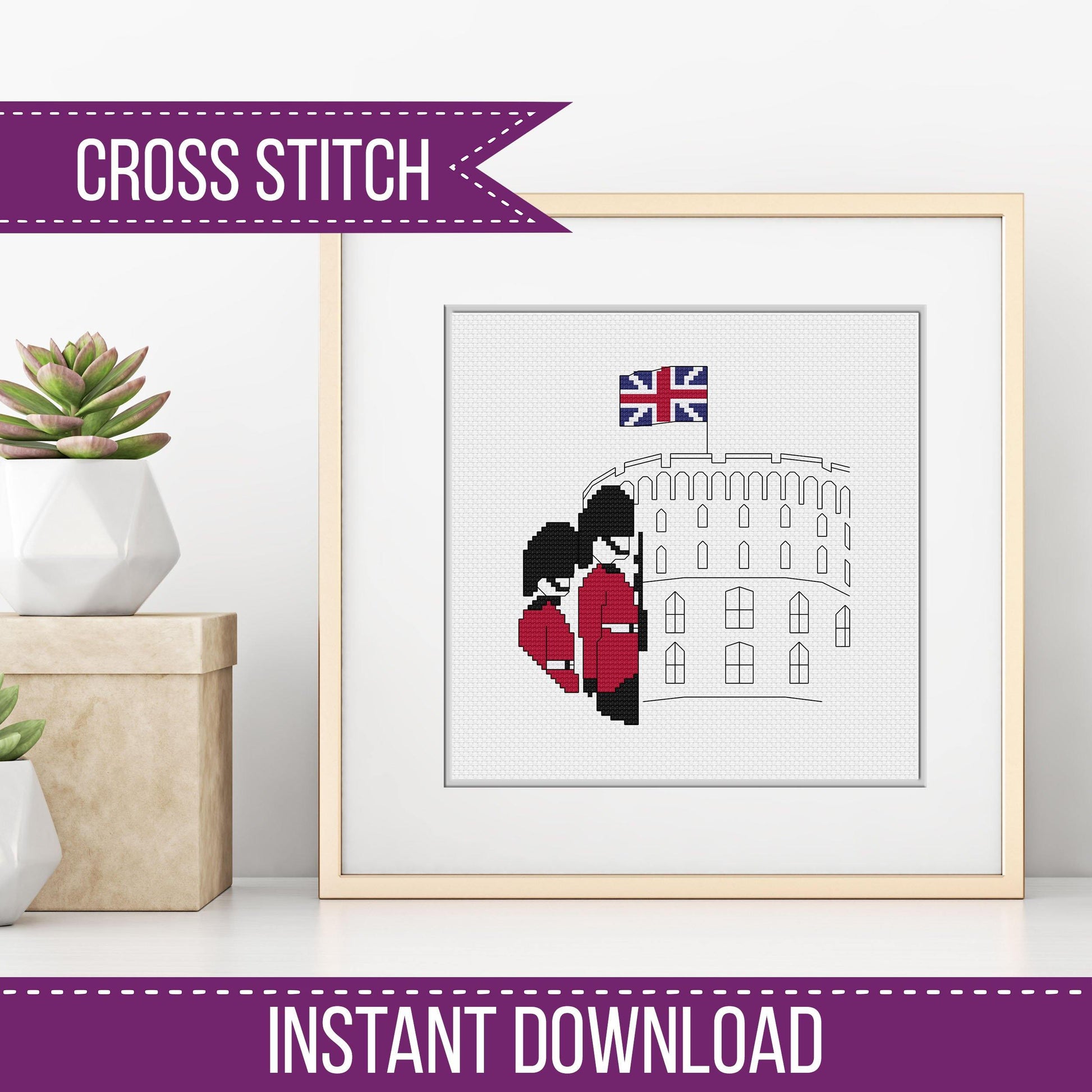 Windsor Castle - Blackwork Patterns & Cross Stitch by Peppermint Purple