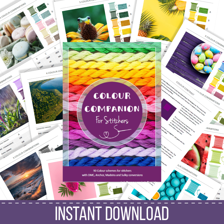 Digital Colour Companion For Stitchers Colour Companion by Peppermint Purple