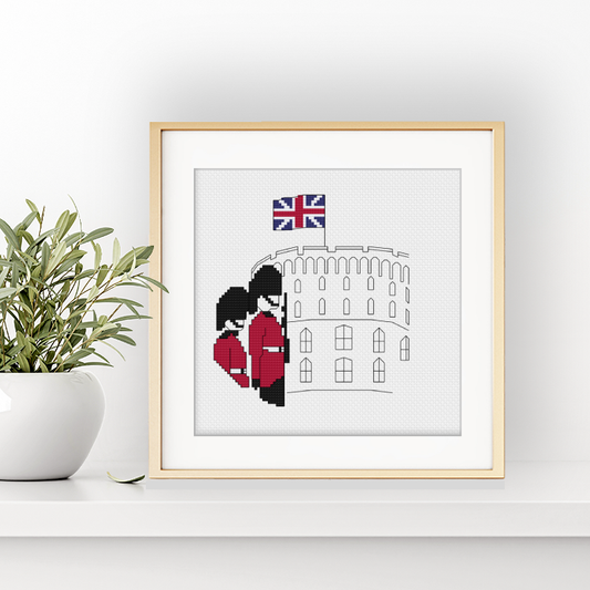 Windsor Castle Cross Stitch Pattern by Peppermint Purple