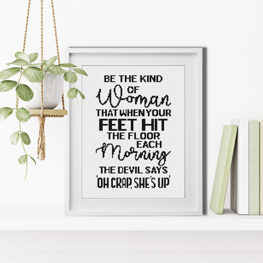 The Kind of Woman Cross Stitch Pattern by Peppermint Purple
