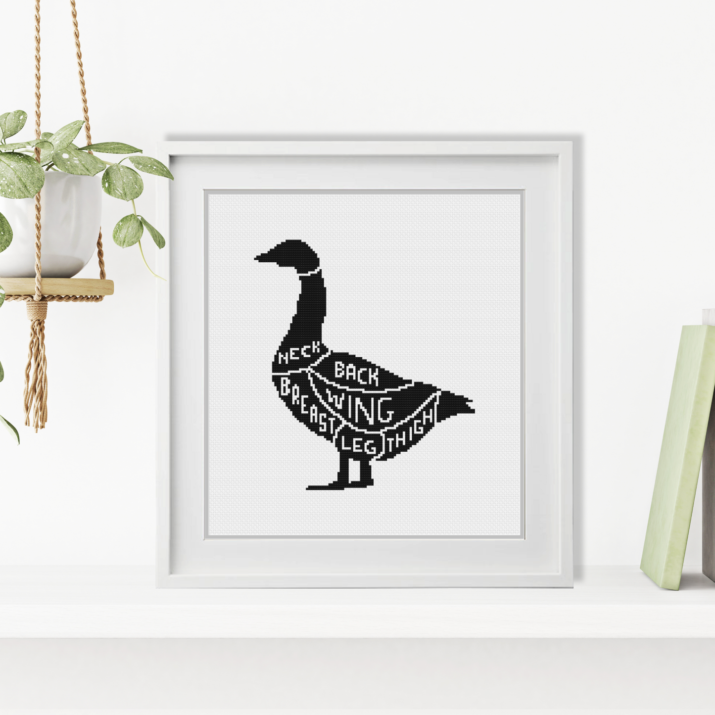 Meat Cuts - Duck Cross Stitch Pattern by Peppermint Purple