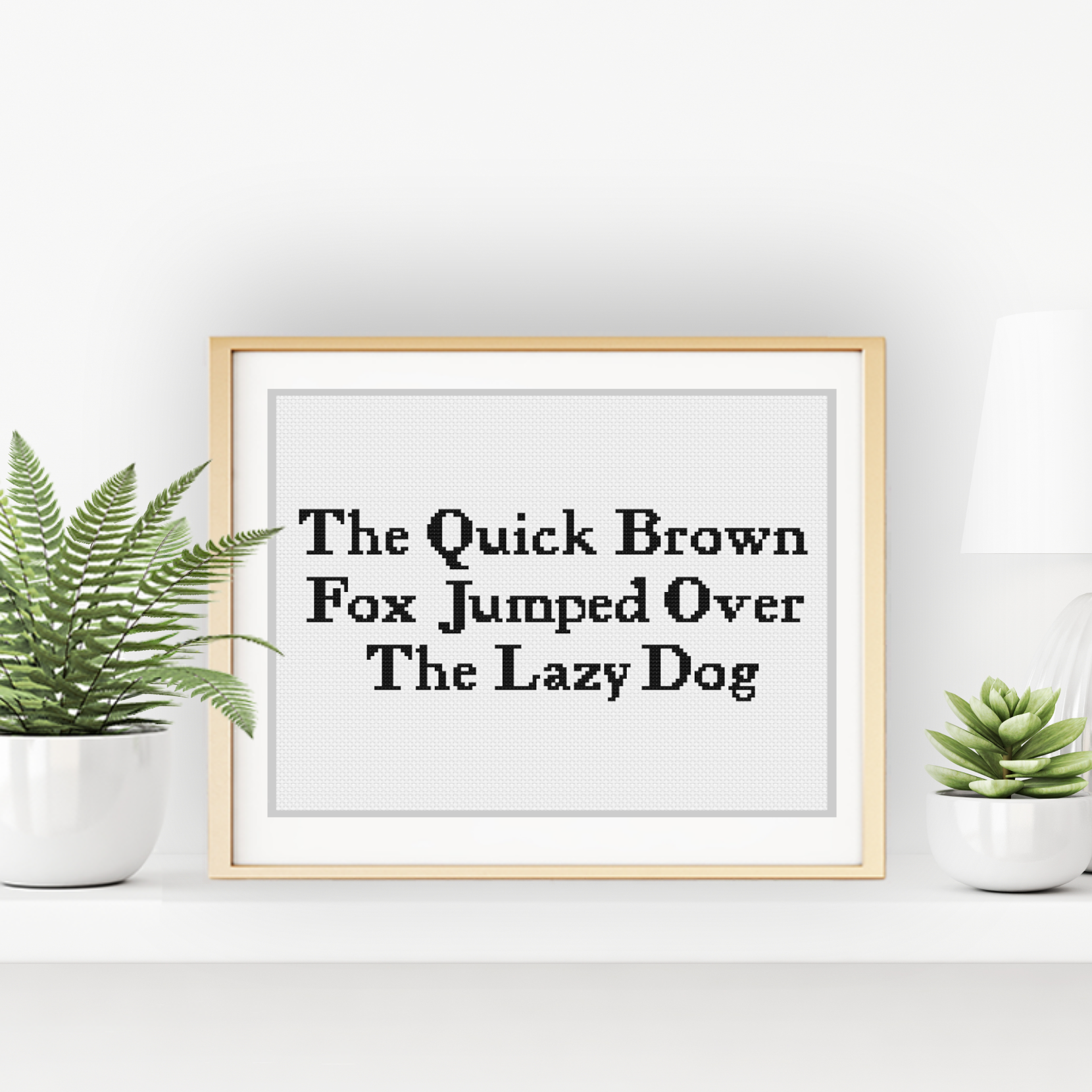 Small Plain Font Cross Stitch Font by Peppermint Purple