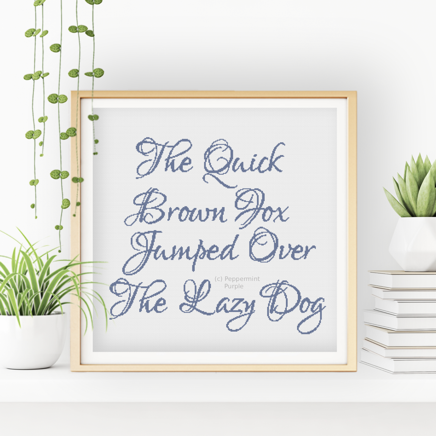 Graceful Font Cross Stitch Font by Peppermint Purple