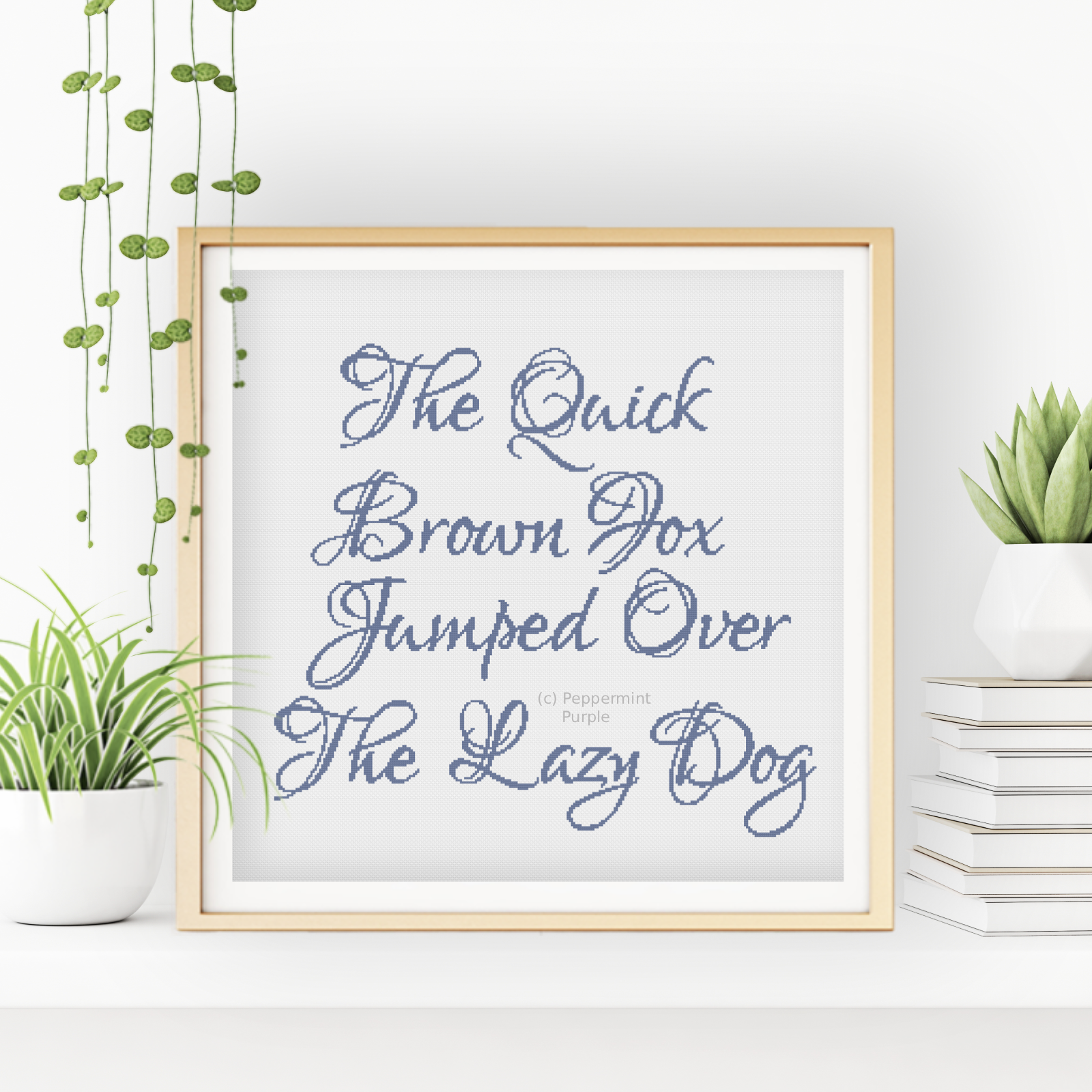 Graceful Font Cross Stitch Font by Peppermint Purple