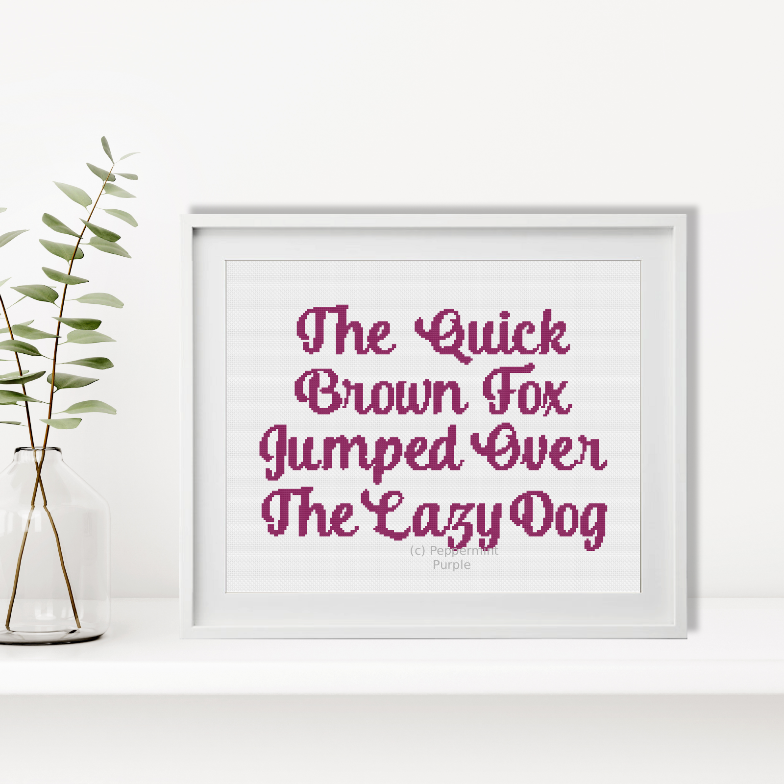 French Style Font Cross Stitch Font by Peppermint Purple