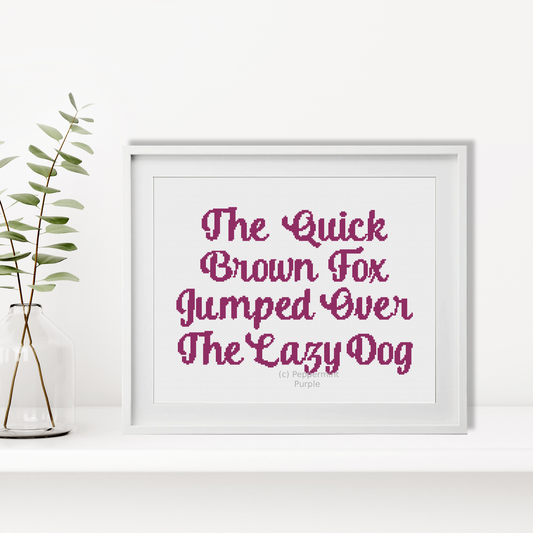 French Style Font Cross Stitch Font by Peppermint Purple
