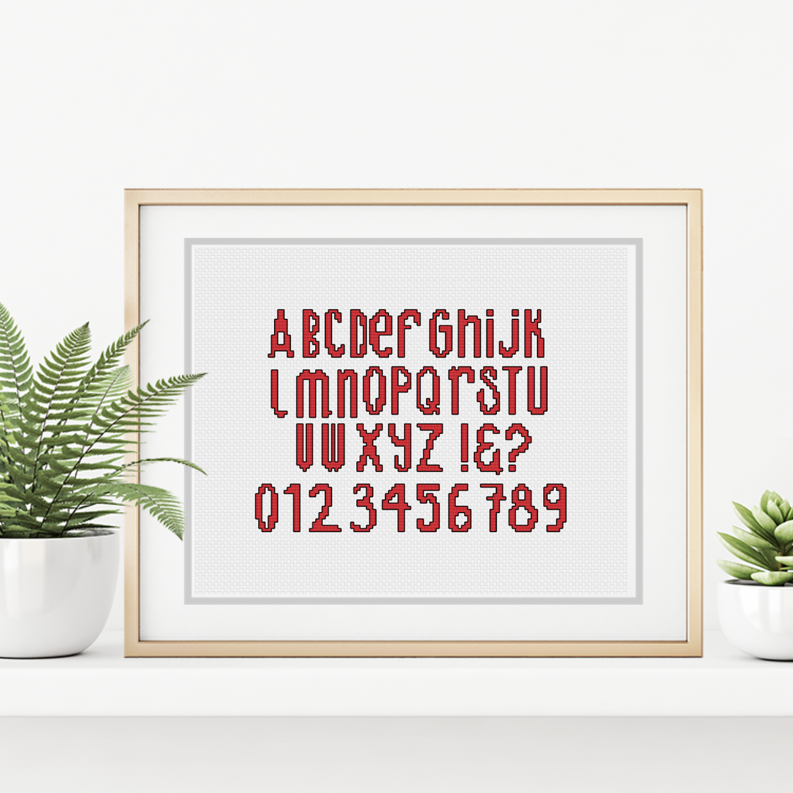 Be Creative Cross Stitch Font Cross Stitch Font by Peppermint Purple