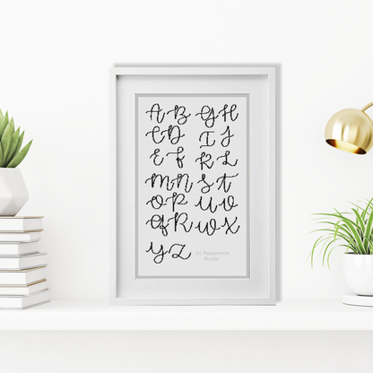 Beautiful Font Cross Stitch Font by Peppermint Purple