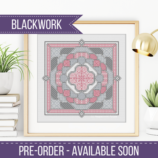Spatium - Pre Order available 20th September 2025 Blackwork Pattern by Peppermint Purple