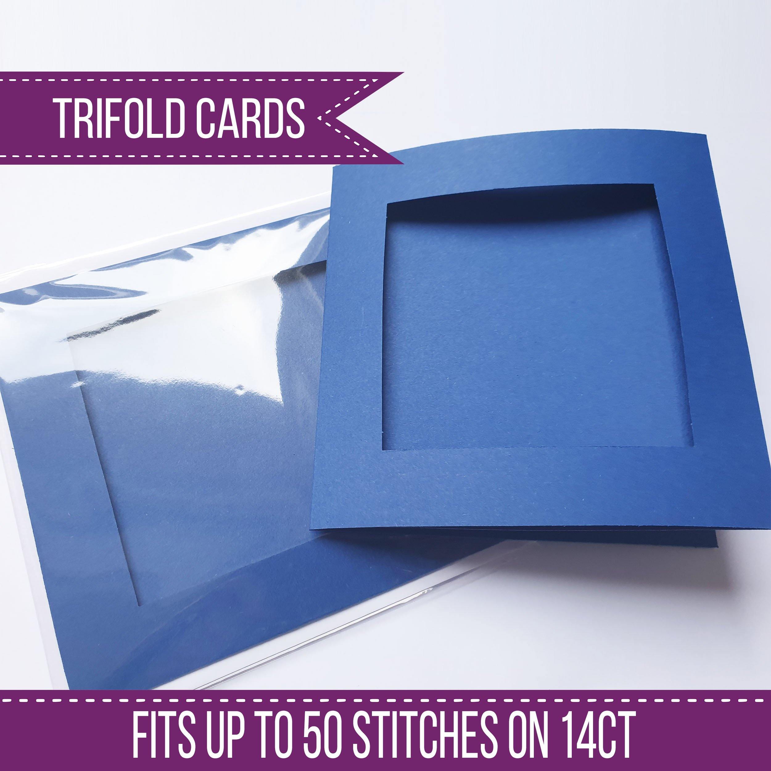 3 x Trifold Aperture Cards; Aperture Cards - by Peppermint Purple