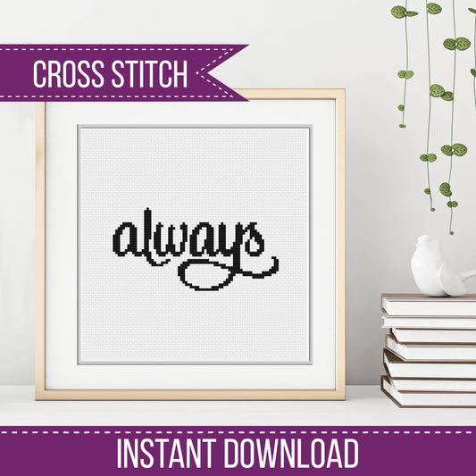 Always - Blackwork Patterns & Cross Stitch by Peppermint Purple