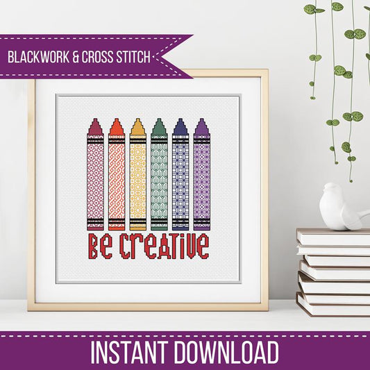 Be Creative - Blackwork Patterns & Cross Stitch by Peppermint Purple
