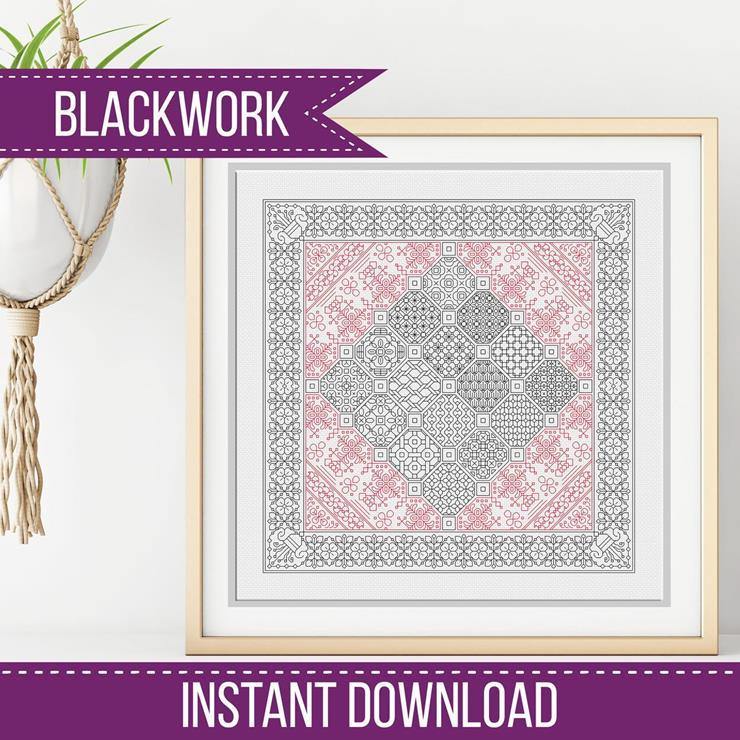Blackwork Octagons - Blackwork Patterns & Cross Stitch by Peppermint Purple