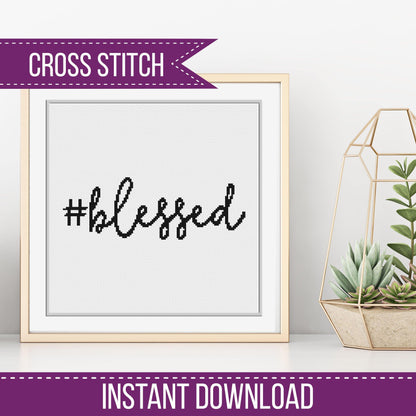Blessed - Blackwork Patterns & Cross Stitch by Peppermint Purple