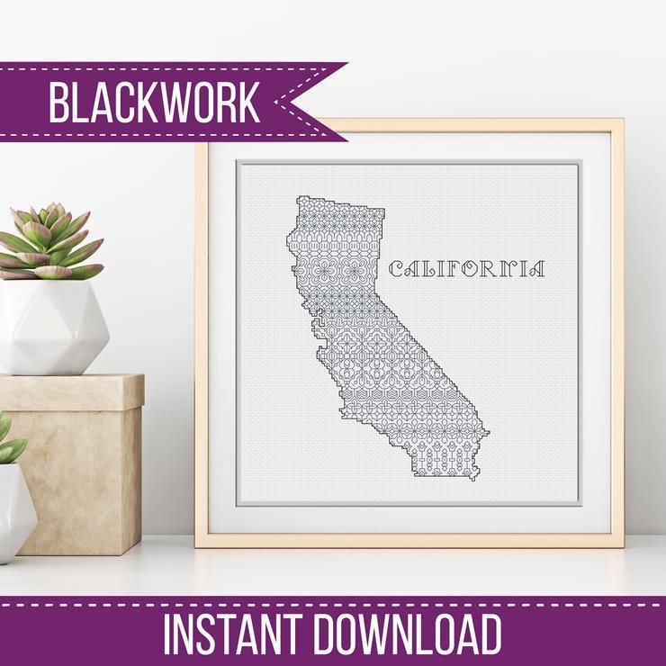California Blackwork - Blackwork Patterns & Cross Stitch by Peppermint Purple