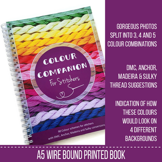 Colour Companion For Stitchers - Blackwork Patterns & Cross Stitch by Peppermint Purple