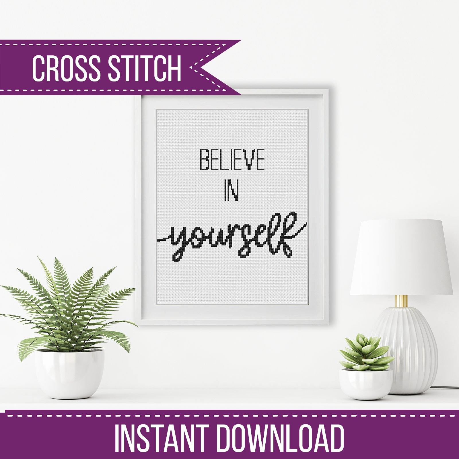Cross Stitch Inspirational Posters - Blackwork Patterns & Cross Stitch by Peppermint Purple