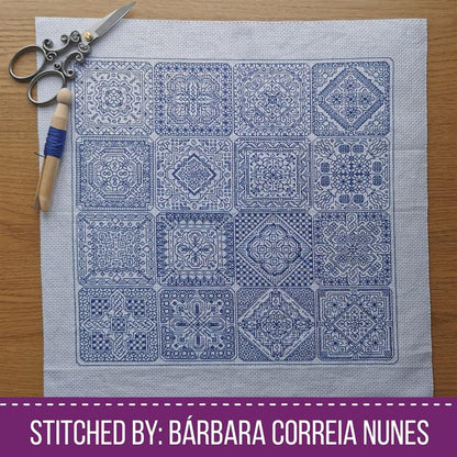 Dutch Tiles - Blackwork Patterns & Cross Stitch by Peppermint Purple