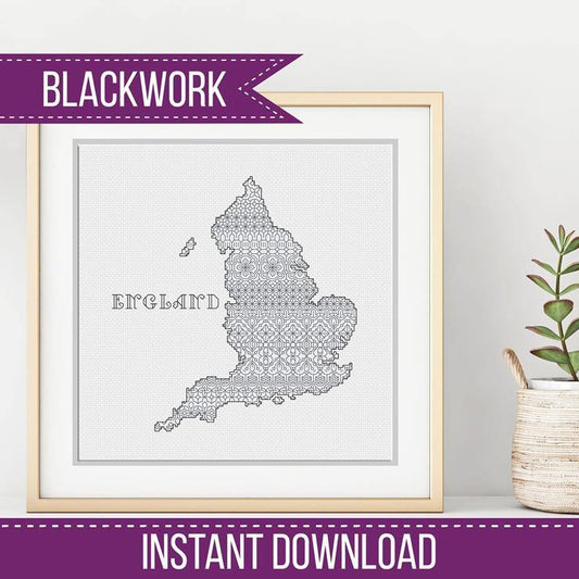 England - Blackwork Patterns & Cross Stitch by Peppermint Purple