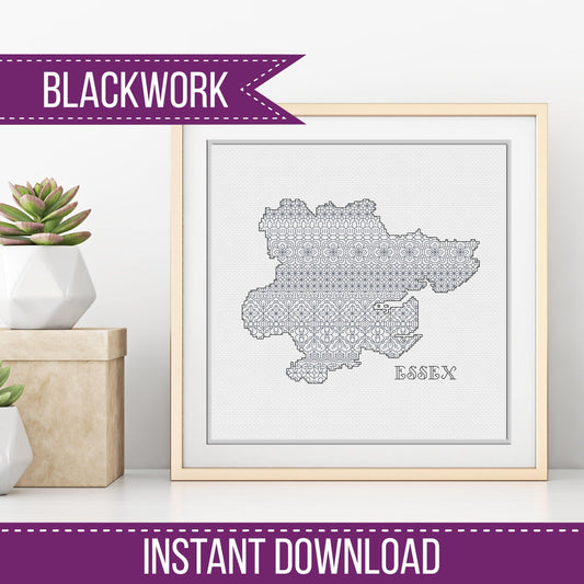 Essex Blackwork - Blackwork Patterns & Cross Stitch by Peppermint Purple