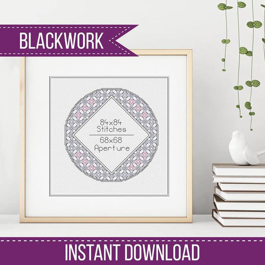 Frame 2 - Blackwork Patterns & Cross Stitch by Peppermint Purple