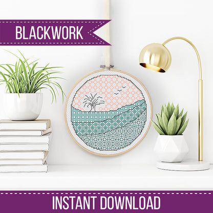 In The Distance - Blackwork Patterns & Cross Stitch by Peppermint Purple