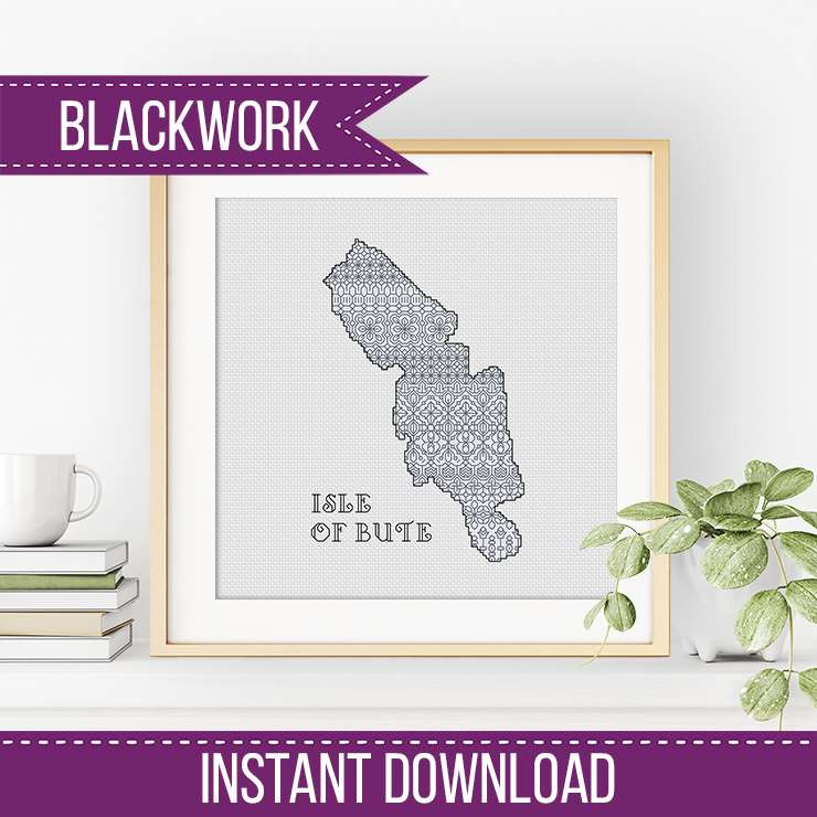 Isle Of Bute - Blackwork Patterns & Cross Stitch by Peppermint Purple