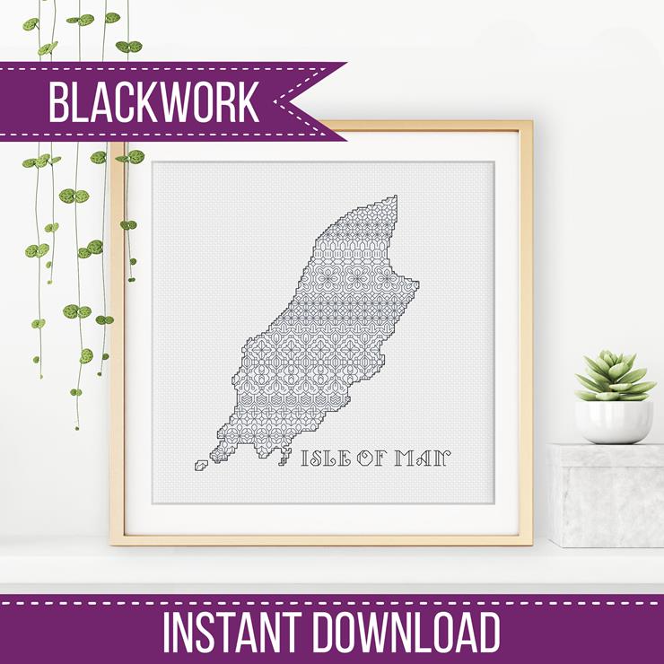 Isle Of Man Blackwork - Blackwork Patterns & Cross Stitch by Peppermint Purple